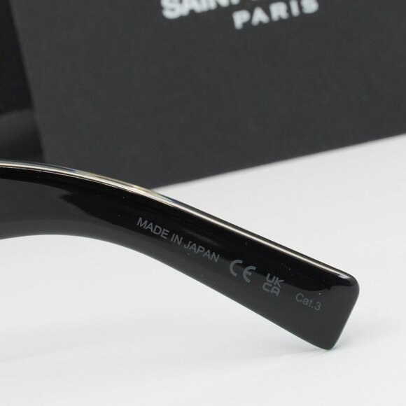 Saint Laurent SL628 001 Square Sunglasses - Black - Picture 10 of 12